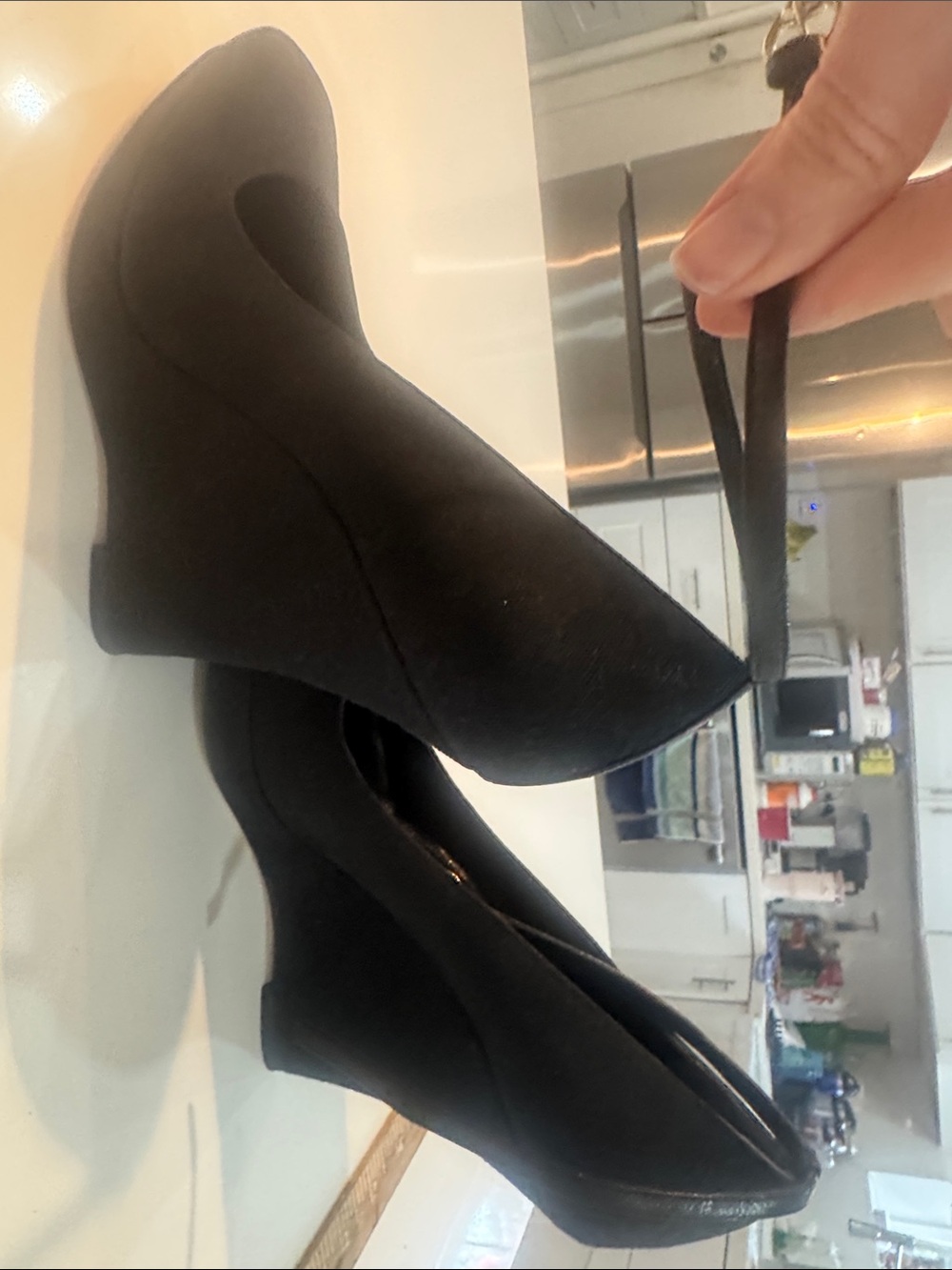 GUCCI “TOM FORD” Classic Black Women's Wedge Pumps with Ankle Strap - Picture 14 of 16